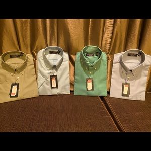 4 men’s dress shirts. NEW! Round tree & Yorke